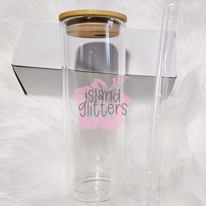 TUMBLERS - 25oz GLASS SNOW GLOBE