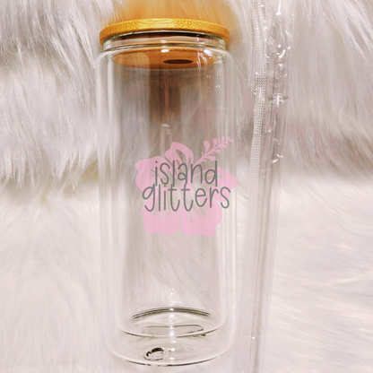 TUMBLERS - 25oz GLASS SNOW GLOBE
